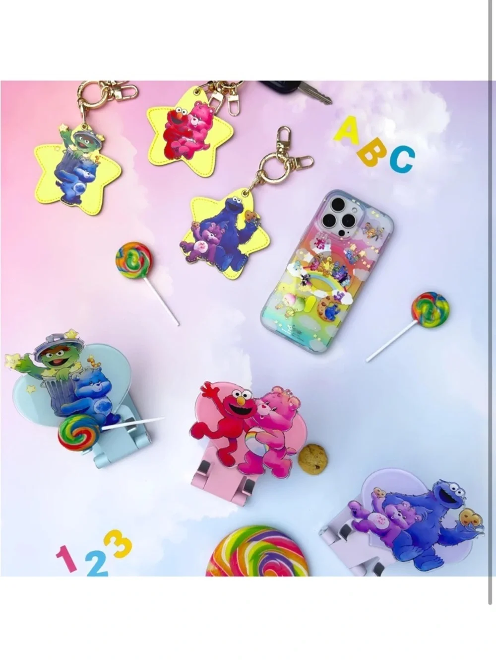 Sonix Protective Cases for iPhone 15 Pro Max Care Bears x Sesame Street 864-lb2